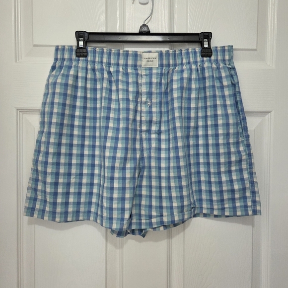 American Eagle Mens Poplin Pocket Classic Fit Cotton Boxer Short Sz Large Bundle - Picture 2 of 11